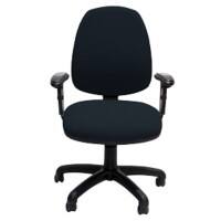 EFG Office Chair ELLIEH-AA Fabric Black adjustable arms