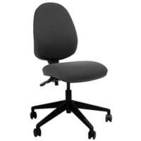 EFG Office Chair ELLIEHTB Fabric Black fully upholstered