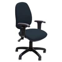 EFG Office Chair ELLIEHTB-AA Fabric Black adjustable arms