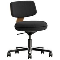 EFG Office Chair SAV360B10 Fabric Black upholstered seat pad