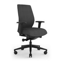 EFG Office Chair SAVM5003 Fabric Black fully upholstered