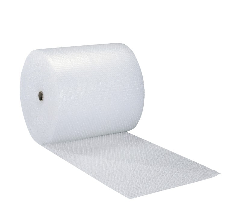 RAJA Bubble Wrap PE (Polyethylene) 750 mm (W) x 100 m (L) Transparent Recycled 30% Pack of 2