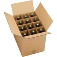 RAJA Bottle Box Board 278 (W) x 330(D) x 372 (H) mm Brown Pack of 20