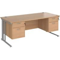 Dams International Desk MCM18P22SB 1,800 x 800 x 725 x 800 - 990 mm