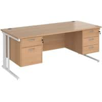 Dams International Desk MCM18P23WHB 1,800 x 800 x 725 mm