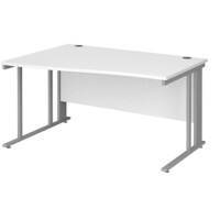 Dams International Wave Desk MCM14WLSWH 1,400 x 725 x 800 - 990 mm