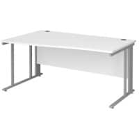 Dams International Wave Desk MCM16WLSWH 1,600 x 725 x 800 - 990 mm