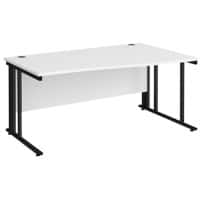 Dams International Wave Desk MCM16WRKWH 1,600 x 725 x 800 - 990 mm