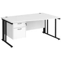 Dams International Wave Desk MCM16WRP2KWH 1,600 x 725 x 800 - 990 mm