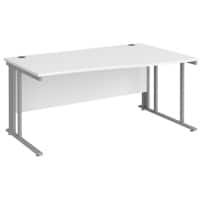 Dams International Wave Desk MCM16WRSWH 1,600 x 725 x 800 - 990 mm