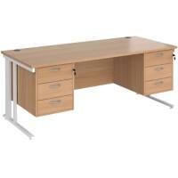 Dams International Desk MCM18P33WHB 1,800 x 800 x 725 mm