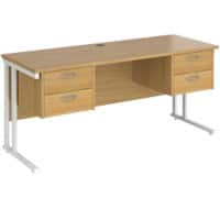 Dams International Desk MC616P22WHO 1,600 x 600 x 725 x 800 - 990 mm