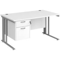 Dams International Desk MCM14P2SWH 1,400 x 800 x 725 mm