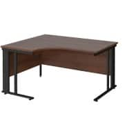 Dams International Left Hand Ergonomic Desk MCM14ELKW 1,400 x 1,200 x 725 mm