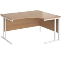 Dams International Right Hand Ergonomic Desk MC14ERWHB 1,400 x 1,200 x 725 x 800 - 990 mm