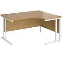 Dams International Right Hand Ergonomic Desk MC14ERWHO 1,400 x 1,200 x 725 x 800 - 990 mm