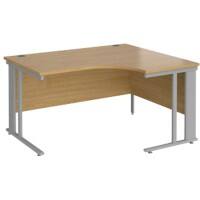 Dams International Right Hand Ergonomic Desk MCM14ERSO 1,400 x 1,200 x 725 mm