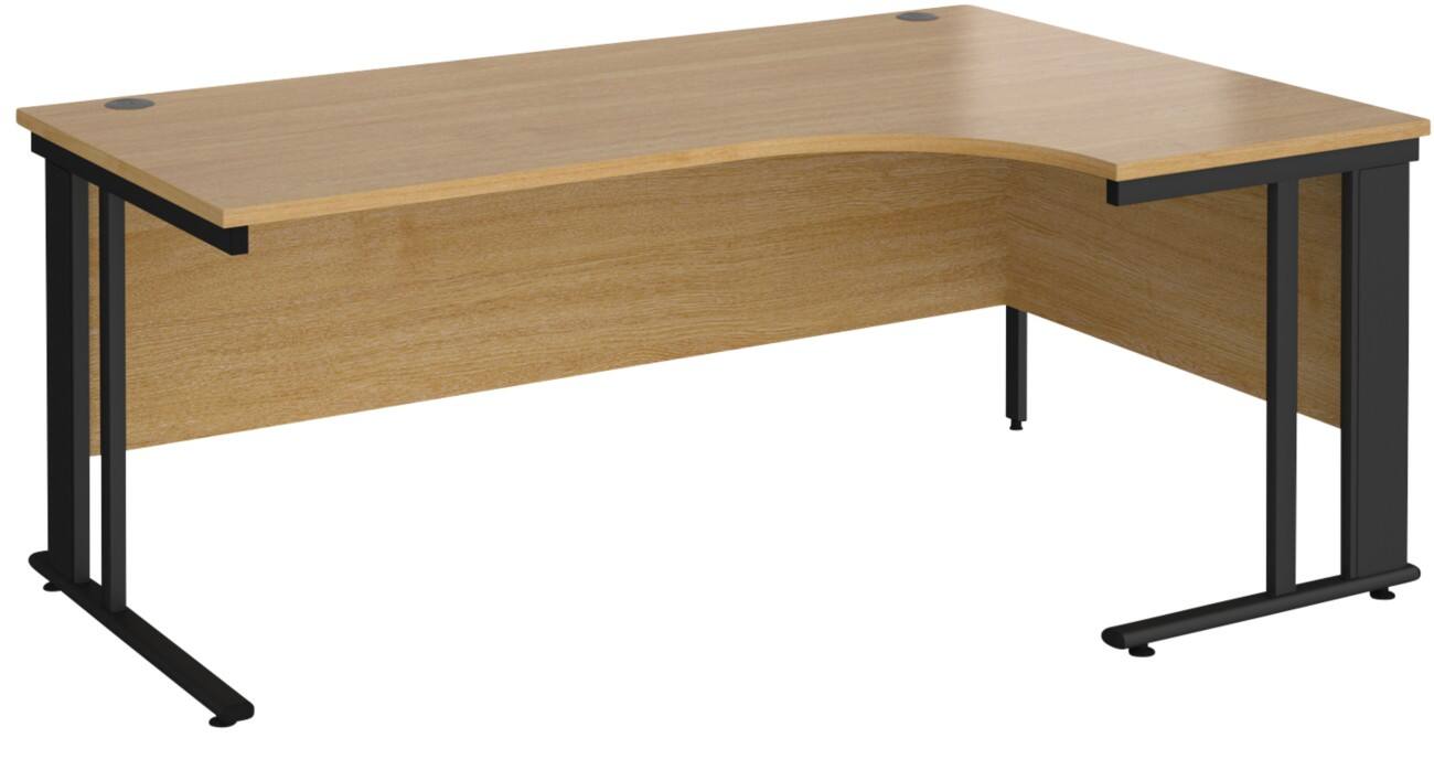 Dams International Right Hand Ergonomic Desk MCM18ERKO 1,800 x 1,200 x ...
