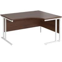 Dams International Right Hand Ergonomic Desk MC14ERWHW 1,400 x 1,200 x 725 x 800 - 990 mm