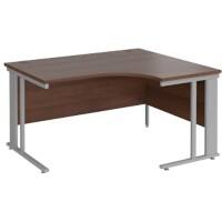 Dams International Right Hand Ergonomic Desk MCM14ERSW 1,400 x 1,200 x 725 mm