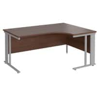 Dams International Right Hand Ergonomic Desk MCM16ERSW 1,600 x 1,200 x 725 mm