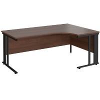 Dams International Right Hand Ergonomic Desk MCM18ERKW 1,800 x 1,200 x 725 mm