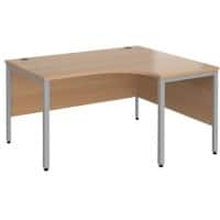 Dams International Right Hand Ergonomic Desk MB14ERSB 1,400 x 1,200 x 725 mm