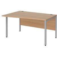 Dams International Wave Desk MB14WLSB 1,400 x 990 x 725 x 800 - 990 mm