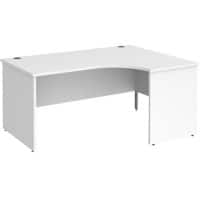 Dams International Left Hand Ergonomic Desk MP16ERWH 1,600 x 1,200 x 725 mm