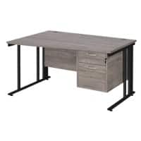 Dams International Wave Desk MCM14WLP2KGO 1,400 x 725 x 800 - 990 mm