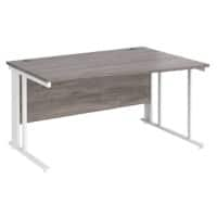 Dams International Wave Desk MCM14WRWHGO 1,400 x 725 x 800 - 990 mm