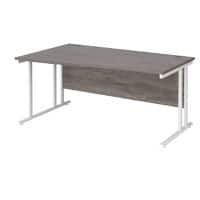 Dams International Wave Desk MC16WLWHGO 1,600 x 725 x 800 - 990 mm