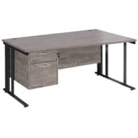 Dams International Wave Desk MCM16WRP2KGO 1,600 x 725 x 800 - 990 mm