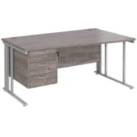 Dams International Wave Desk MCM16WRP3SGO 1,600 x 725 x 800 - 990 mm