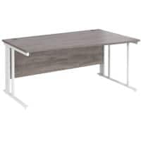 Dams International Wave Desk MCM16WRWHGO 1,600 x 725 x 800 - 990 mm