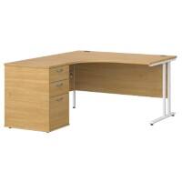 Dams International Desk with Pedestal EBWH14LO 1,400 x 1,626 x 725 mm