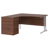 Dams International Desk with Pedestal EBS14LW 1,400 x 1,626 x 725 mm