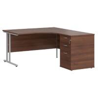 Dams International Desk with Pedestal EBS14RW 1,400 x 1,626 x 725 mm