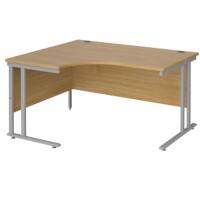 Dams International Left Hand Ergonomic Desk MC14ELSO 1,400 x 1,200 x 725 x 800 - 990 mm