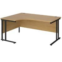 Dams International Left Hand Ergonomic Desk MC16ELKO 1,600 x 1,200 x 725 x 800 - 990 mm