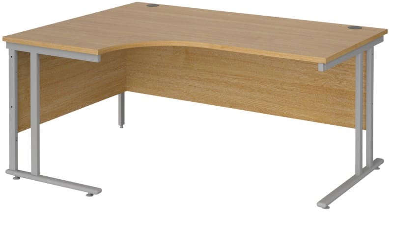 Dams International Left Hand Ergonomic Desk MC16ELSO 1,600 x 1,200 x 725 x 800 - 990 mm