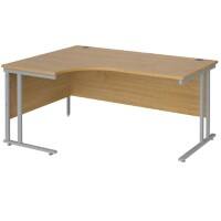 Dams International Left Hand Ergonomic Desk MC16ELSO 1,600 x 1,200 x 725 x 800 - 990 mm