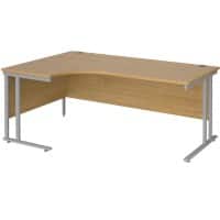 Dams International Left Hand Ergonomic Desk MC18ELSO 1,800 x 1,200 x 725 x 800 - 990 mm