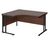 Dams International Left Hand Ergonomic Desk MC14ELKW 1,400 x 1,200 x 725 x 800 - 990 mm