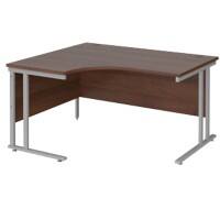 Dams International Left Hand Ergonomic Desk MC14ELSW 1,400 x 1,200 x 725 x 800 - 990 mm