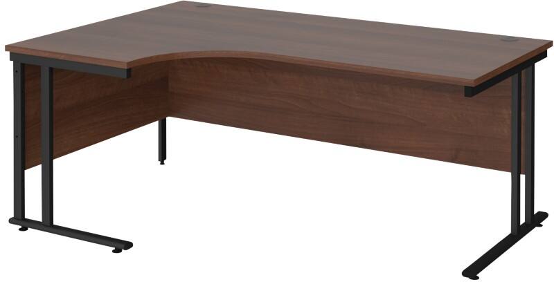 Dams International Left Hand Ergonomic Desk MC18ELKW 1,800 x 1,200 x 725 x 800 - 990 mm