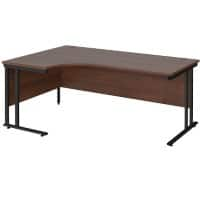 Dams International Left Hand Ergonomic Desk MC18ELKW 1,800 x 1,200 x 725 x 800 - 990 mm