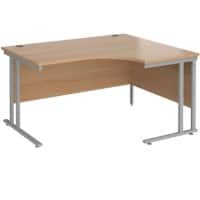 Dams International Right Hand Ergonomic Desk MC14ERSB 1,400 x 1,200 x 725 x 800 - 990 mm