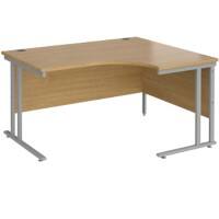 Dams International Right Hand Ergonomic Desk MC14ERSO 1,400 x 1,200 x 725 x 800 - 990 mm