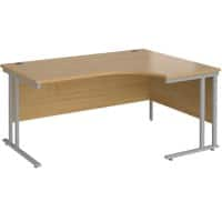 Dams International Right Hand Ergonomic Desk MC16ERSO 1,600 x 1,200 x 725 x 800 - 990 mm